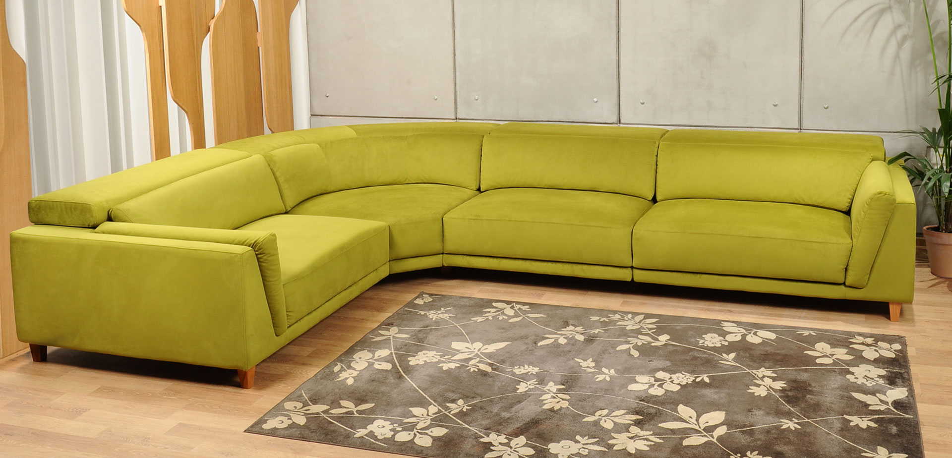 Colțar Galben Deschis Britannia & Oxford Roz 235x350 cm - MobilaDalin