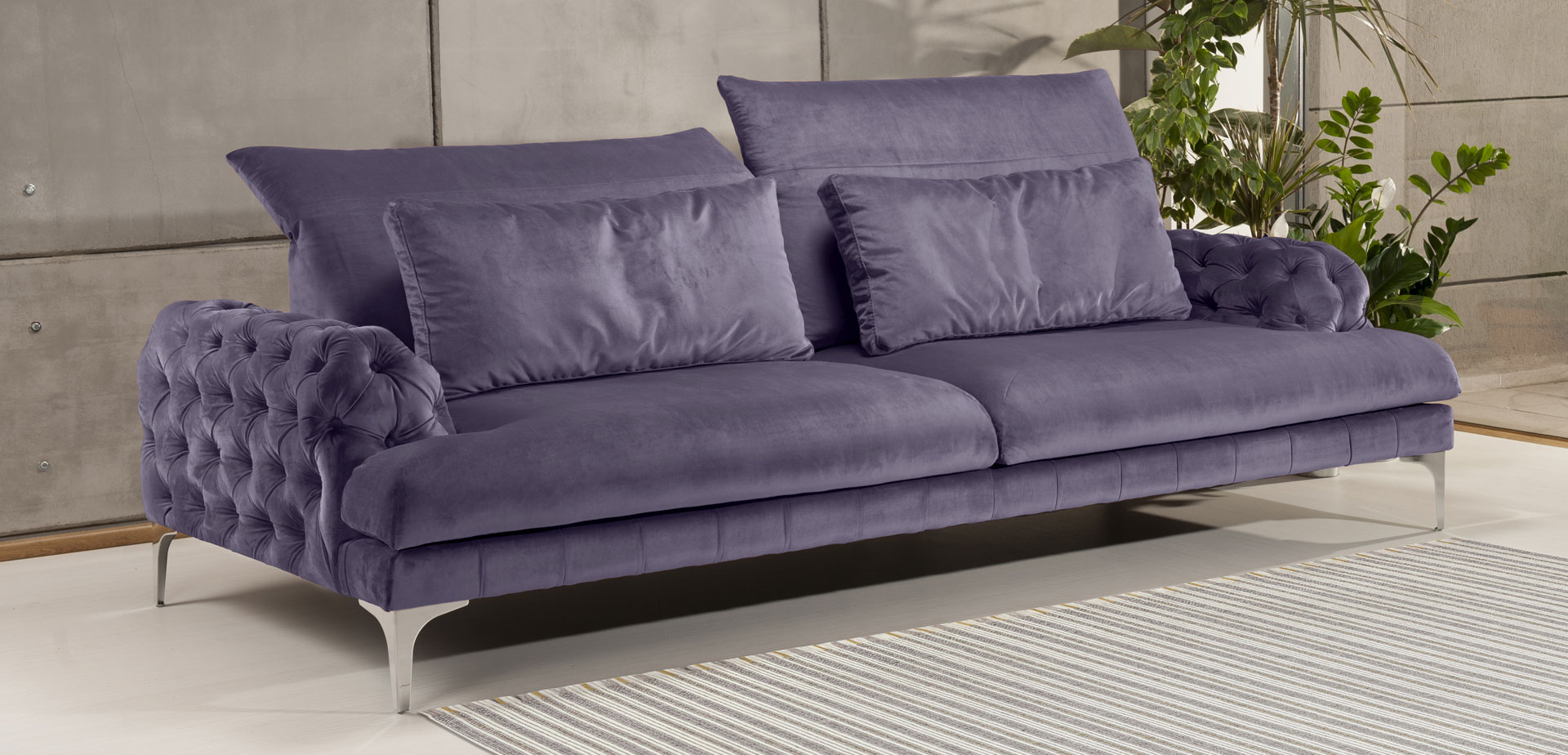 Canapea Galla Mov Pastel - MobilaDalin