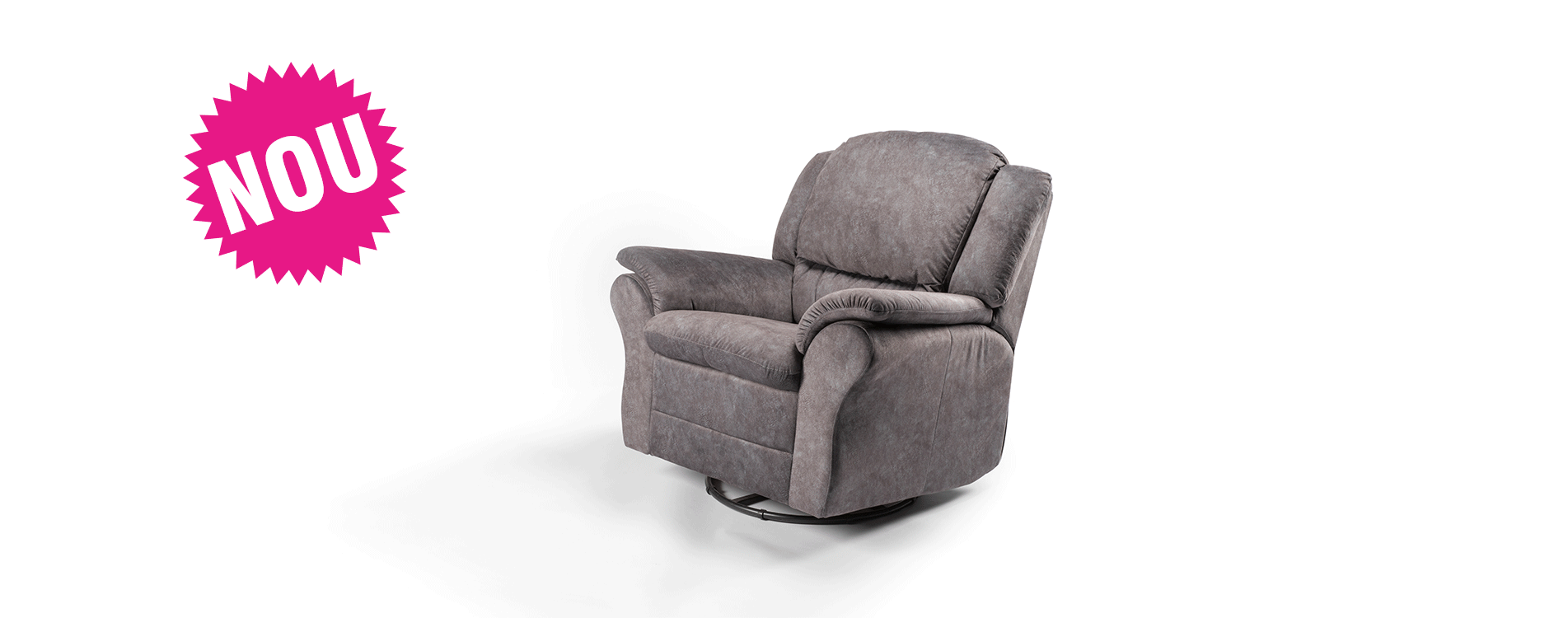 Fotoliu Gri cu Recliner Electric Milano - MobilaDalin