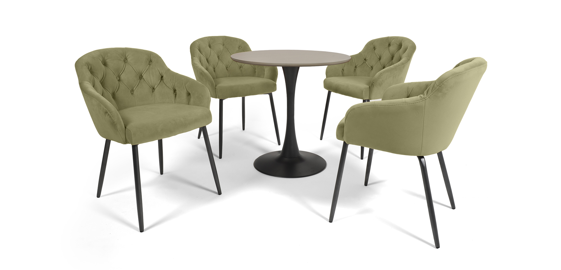 Scaun Matlasat Verde Menta Arthur, MobilaDalin